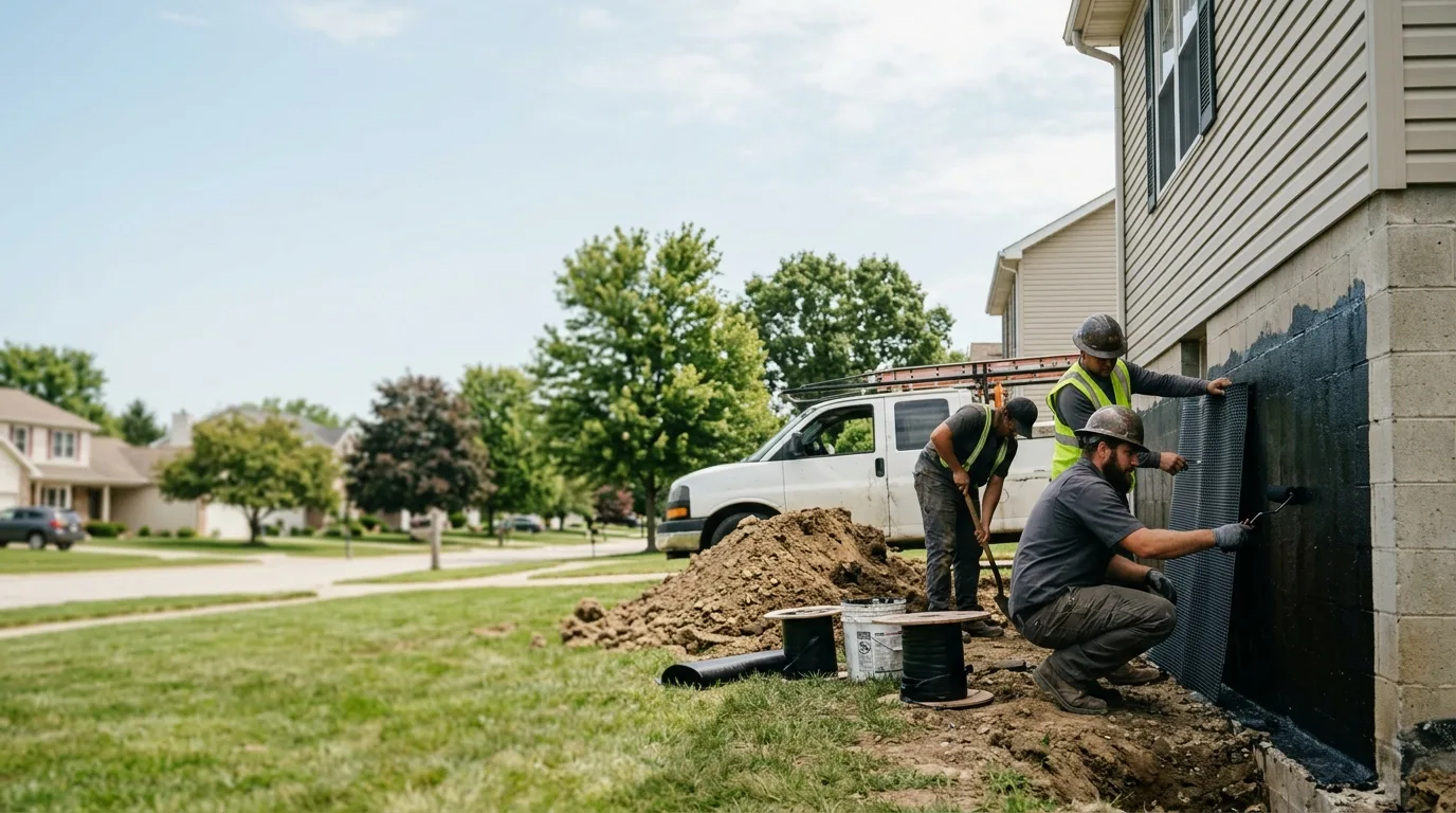 Basement Waterproofing in Waltonville, IL near me